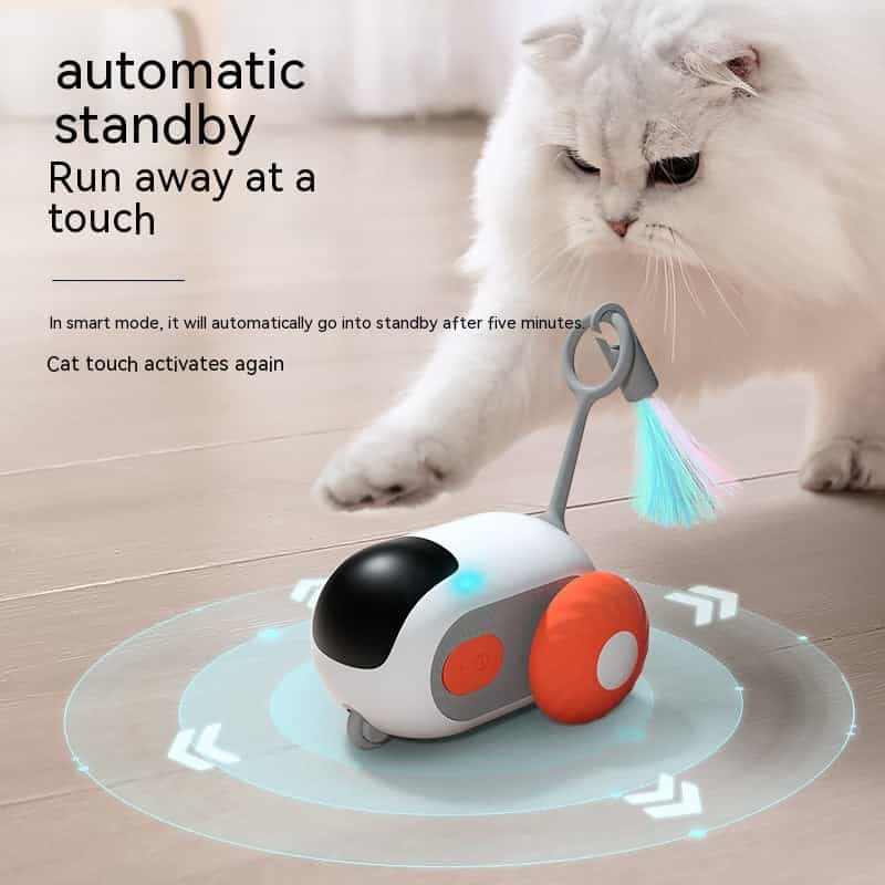 Remote Control Interactive Cat Car Toy USB Charging Chasing Automatic