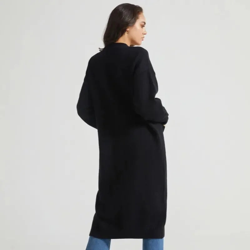 oversized knit sweater | ribbed cuff detail | long sleeve pullover | energy saving