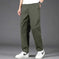 stretch cotton fabric | elastic waistband with drawstring | relaxed fit trousers | ultrasonic cleaning