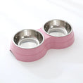 Double Pet Bowls Dog Food Water Feeder Stainless Steel Pet Drinking Dish Feeder Cat Puppy Feeding Supplies Small Dog Accessories Meifu Market