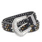 Men Women Alloy Belt Punk Rock Rivet Rhinestone meifu market