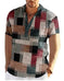 Mens Simple Linen Printed Top For Spring And Autumn Linen 09 - close-up detail shot