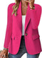 Ins Lapel Button Jacket Fashion Commuter Casual Suit Jacket Women's Long-sleeved Tops Outwear Clothing Meifu Market