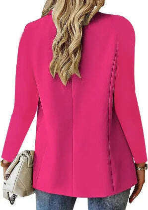 Ins Lapel Button Jacket Fashion Commuter Casual Suit Jacket Women's Long-sleeved Tops Outwear Clothing Meifu Market
