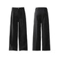 elastic waistband pants | wide leg trousers for men | loose fit dress pants | ultrasonic cleaning