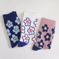 Cute cartoon flower socks cotton girl in stockings meifu market