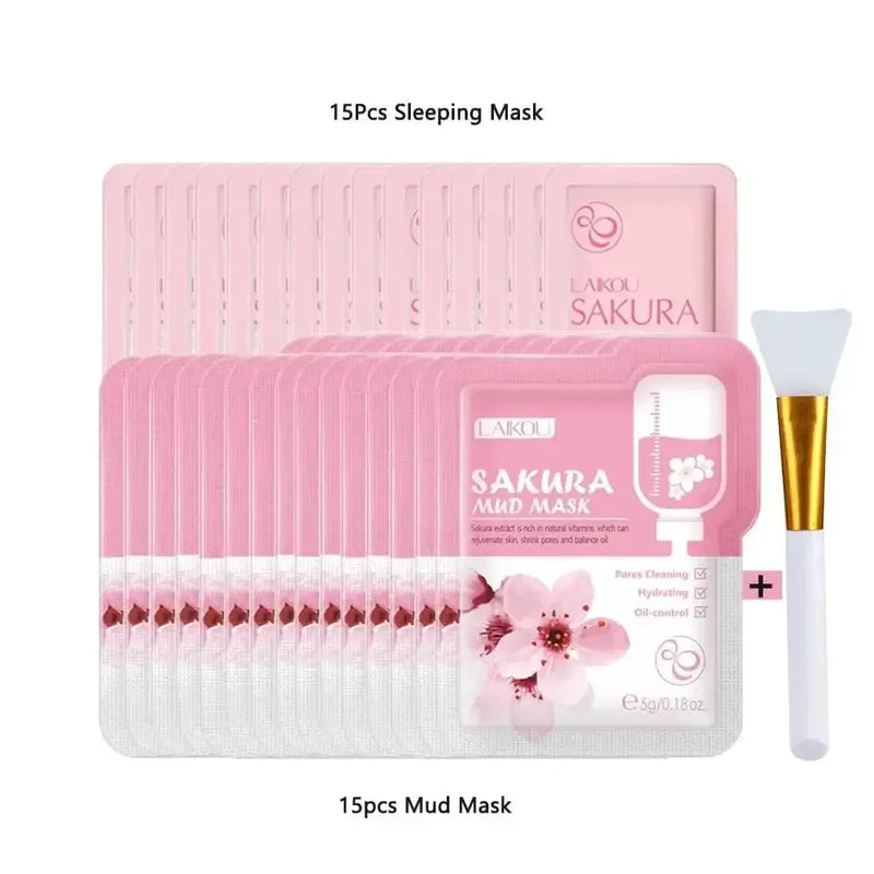sakura-infused whitening cream | 24k gold anti-aging serum | complete facial skincare kit | energy saving