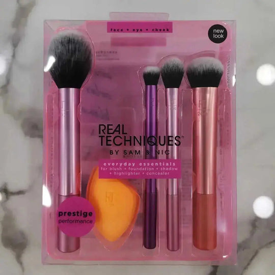 professional-grade makeup brushes | synthetic bristle brushes | 5-piece brush set | energy saving