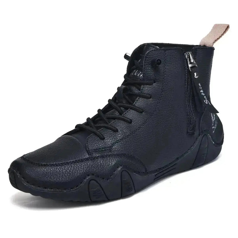 Men's High-top Handmade Leisure Ankle Boots Meifu Market