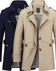 Men's casual jacket mid-length trench coat Meifu Market