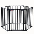 150 Adjustable Safety Gate 6 Panels Play Yard Metal Doorways Fireplace Fence Christmas Tree Fence G Meifu Market