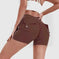 high-waisted compression shorts | quick-dry nylon fabric | 4-way stretch material | energy saving