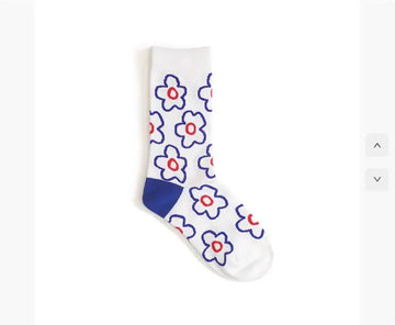 Cute cartoon flower socks cotton girl in stockings