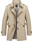 Men's casual jacket mid-length trench coat Meifu Market