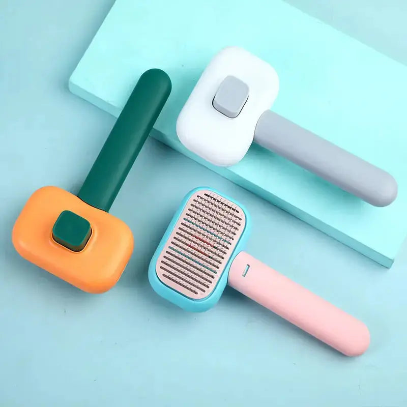 New Pet Cat Dog Hair Brush Hair Massage Comb Open-Knot Brush Grooming Cleaning Tool Stainless Steel Comb Meifu Market