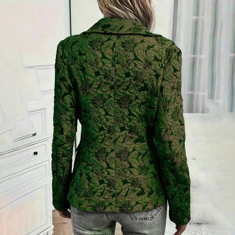 Women's Fall Business Casual Jacket 2025, Chic Floral Single Button Long Sleeve Blazer Meifu Market