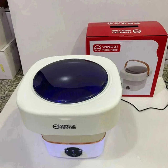 Portable Folding Small Underwear Socks Portable Washing Machine Purple - main product image