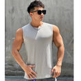 quick-dry fabric workout vest | breathable sleeveless training top | mens striped running tank top | ultrasonic cleaning
