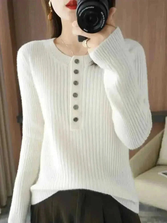 cashmere wool sweater | oversized fit womens | round neck long sleeve | ultrasonic cleaning