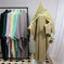 solid color abaya set | lightweight cotton robe | long sleeve maxi dress | energy saving
