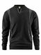 thermal insulated pullover | lightweight wool blend sweater | cold weather layering piece | energy saving