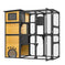 GO Large Cat Catio 4 Tiers Cat Enclosure For Outdoor, Cat House Weatherproof Attached To Window For Multiple Cats With Pla...