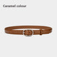 Women's Winter Jeans Strap Pant Belt Decoration Thin Belt Cowhide Black South Korea Simple meifu market