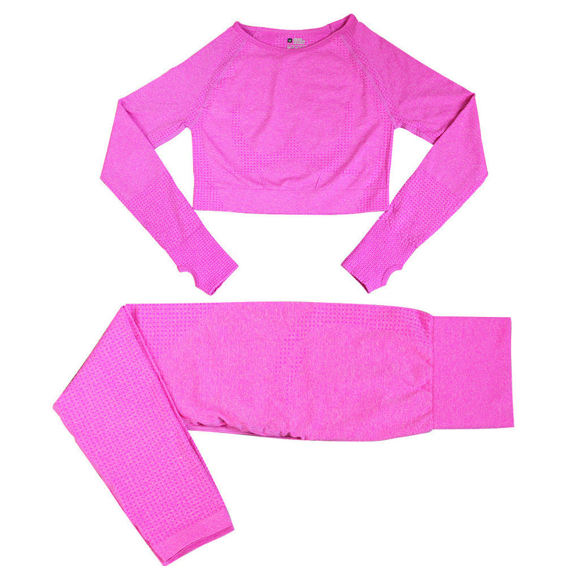 Seamless Knitted Dot Yoga Suit For Women Meifu Market