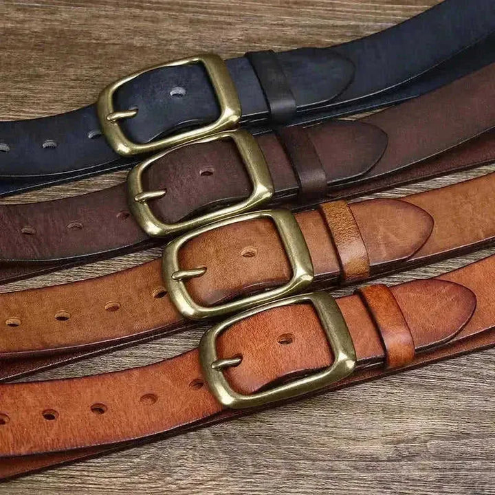 genuine leather belt | full-grain cattlehide belt | 15 inch mens belt | energy saving