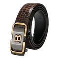 stainless steel buckle mechanism | adjustable belt for men | casual and business wear | energy saving