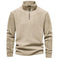 Fashion Personality Stand-collar Zippered Sweatshirt With Fleece Winter Casual Pullover Top Men's Clothing M - color varia...