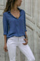 Long sleeve ladies lapel button shirt Meifu Market