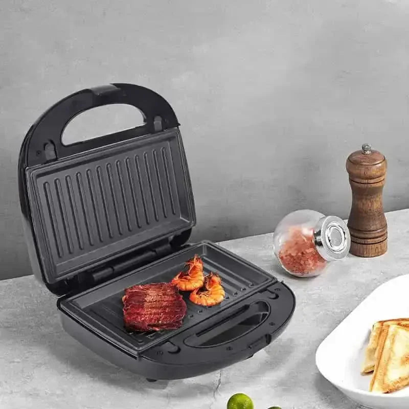 double-sided heating pan | non-stick sandwich maker | electric grill and panini press | ultrasonic cleaning
