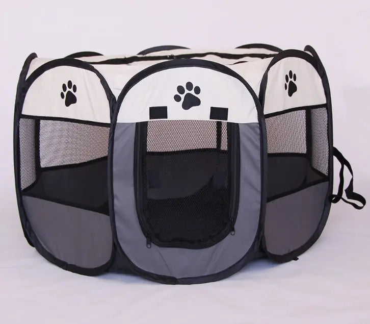 Folding Octagonal Pet Fence Oxford Cloth Cat And Dog Kennel Meifu Market