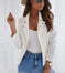Zip-up Lapel Jacket With Pockets Ins Fashion Long Sleeve Short Tops Women's Clothing Meifu Market