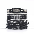 genuine leather bracelet | adjustable woven bracelet | multi-layer charm bracelet | energy saving