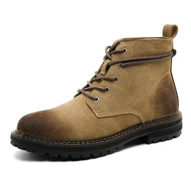 Outdoor Wear-resistant Short Boots Matte Leather Boots Meifu Market
