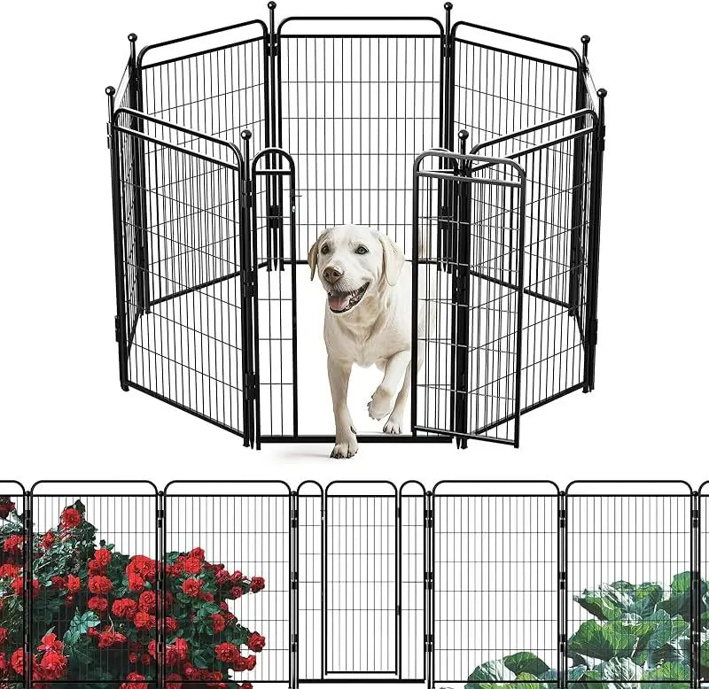 Gardner Pet Dog Fence Indoor And Outdoor Small And Medium Dog Foldable With Gravity Automatic Lock Pet Activity Fence Meifu Market