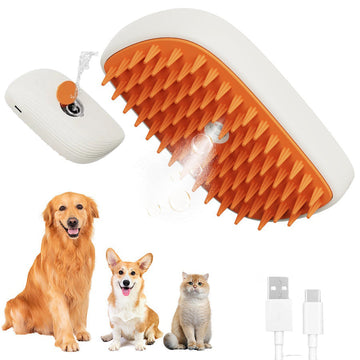 USB Rechargeable Pets Steam Brush Spray Massage Comb Pet Grooming Tools Cat Steam Comb Pet Products Meifu Market