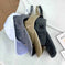 Men And Women Summer Ins Wild Trend Soft Top Cap Black - reverse side showing construction