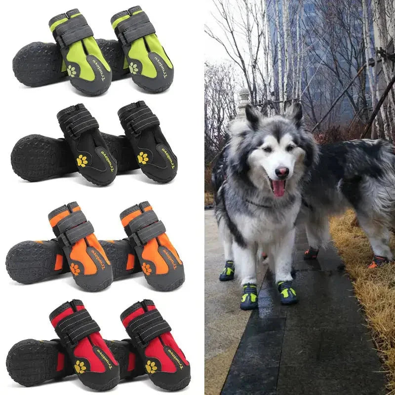 heavy-duty dog boots | waterproof pet shoes | large breed dog sneakers | ultrasonic cleaning