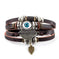 genuine leather bracelet | adjustable leather cord | turquoise beaded bracelet | energy saving