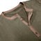 Fashion Short-sleeved Polo Shirt Summer Button V-neck T-shirt Tops Mens Clothing Dark Grey - side view showing details