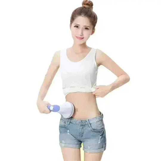 anti cellulite body neck massager vibrator electric slimming foot - main view (pattern: check)