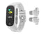 wireless earbuds integrated | stainless steel case | ip68 waterproof fitness tracker | energy saving