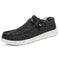 canvas slip-on loafers | breathable fabric shoes | lightweight casual footwear | energy saving
