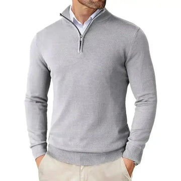 Autumn Men's Season Zipper Sweater Ultra-thin Lightweight