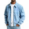 Men's Retro Corduroy Jacket - Casual Long Sleeve Pocket Coat Navy Blue - available style options
