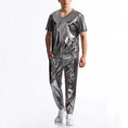 chrome-effect party suit | metallic disco blazer | shiny dance costume | energy saving