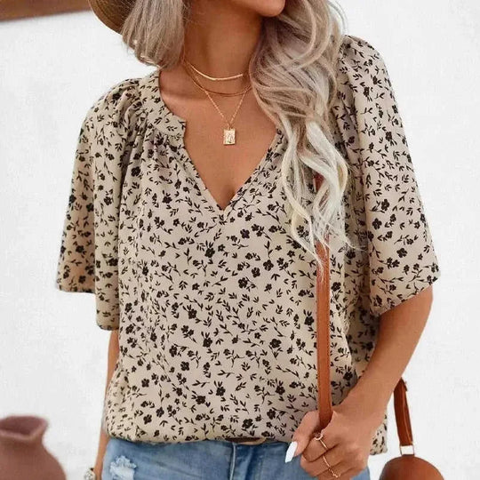 plus size printed shirts | polyester spandex blend | short sleeve stand collar | ultrasonic cleaning